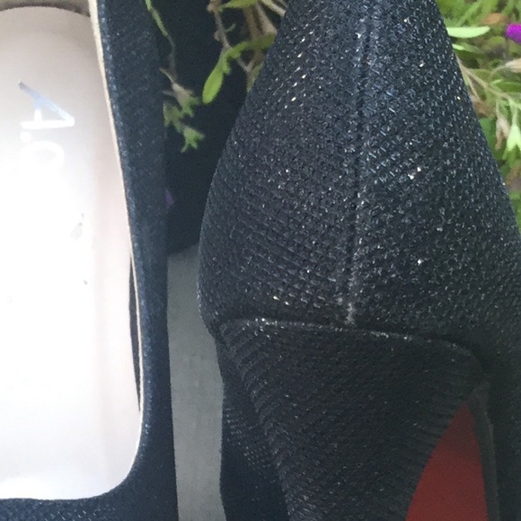 A.CO Black Sparkly stiletto Heels Shoes Size 7 - Picture 12 of 12